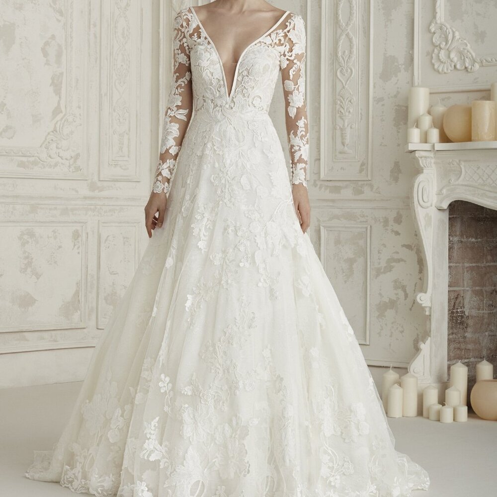 Pronovias "Electra" Wedding Gown (Unaltered)